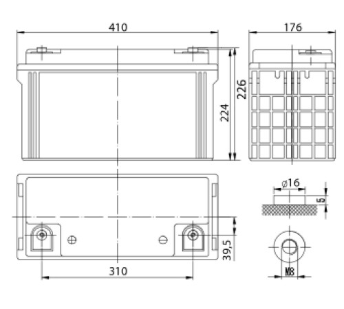 Аккумуляторная батарея Delta DT 12120