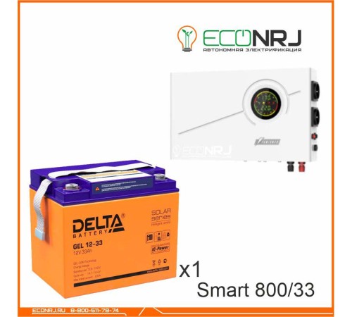 ИБП Powerman Smart 800 INV + Delta GEL 12-33