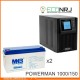 ИБП POWERMAN ONLINE 1000 Plus + MNB MNG150-12