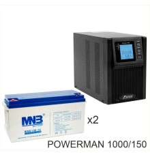 ИБП POWERMAN ONLINE 1000 Plus + MNB MNG150-12