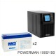 ИБП POWERMAN ONLINE 1000 Plus + MNB MNG150-12