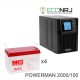 ИБП POWERMAN ONLINE 2000 Plus + MNB MМ100-12