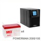 ИБП POWERMAN ONLINE 2000 Plus + MNB MМ100-12