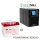 ИБП POWERMAN ONLINE 3000 Plus + MNB MМ33-12