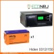 ИБП Hiden Control HPS20-0312 + Delta DTM 12150 L