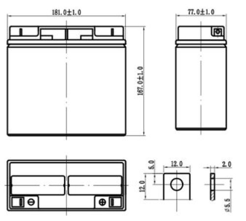 Аккумуляторная батарея Delta DTM 1217