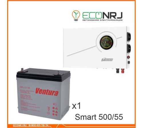 ИБП Powerman Smart 500 INV + Ventura GPL 12-55