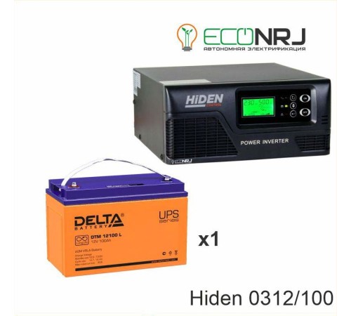 ИБП Hiden Control HPS20-0312 + Delta DTM 12100 L