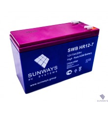 Аккумуляторная батарея SUNWAYS HR 12-7