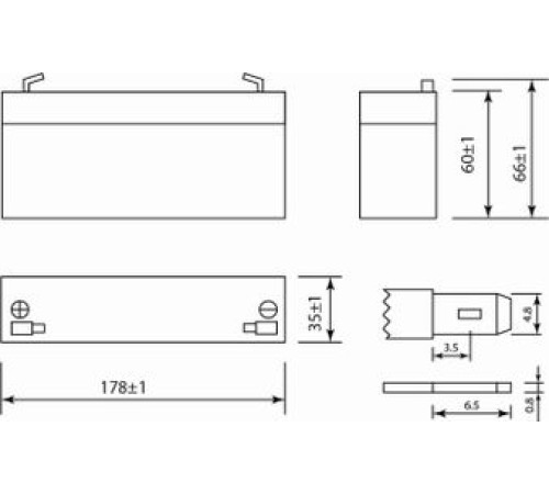 Аккумуляторная батарея Delta DT 12022