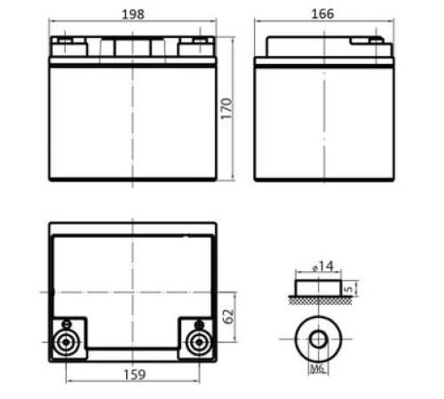 Аккумуляторная батарея Delta HR 12-40