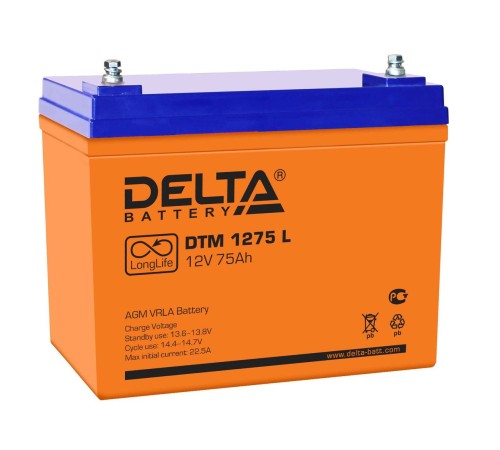 Аккумуляторная батарея Delta DTM 1275 L