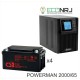 ИБП POWERMAN ONLINE 2000 Plus + CSB GP12650