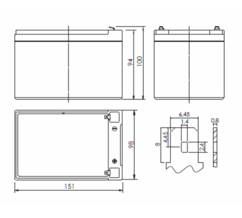 Аккумуляторная батарея POWERMAN Battery CA12120