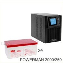 ИБП POWERMAN ONLINE 2000 Plus + MNB MМ250-12