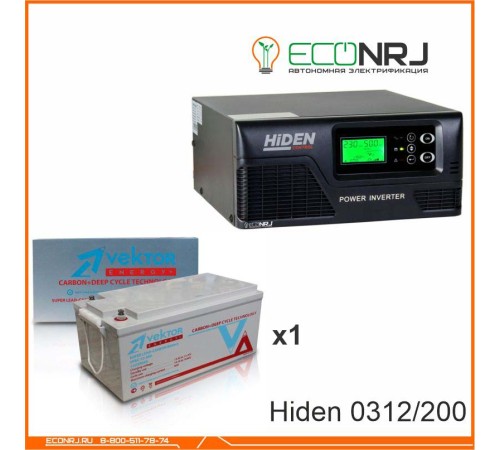 ИБП Hiden Control HPS20-0312 + Vektor VPbC 12-200