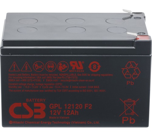 Аккумуляторная батарея CSB GPL12120 F2