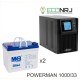 ИБП POWERMAN ONLINE 1000 Plus + MNB MNG33-12