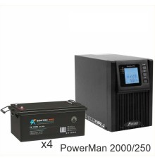 ИБП POWERMAN ONLINE 2000 Plus + ВОСТОК PRO СК-12250