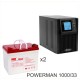 ИБП POWERMAN ONLINE 1000 Plus + MNB MМ33-12