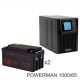 ИБП POWERMAN ONLINE 1000 Plus + CSB GPL12650