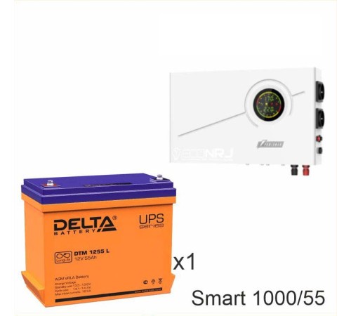 ИБП Powerman Smart 1000 INV + Delta DTM 1255 L