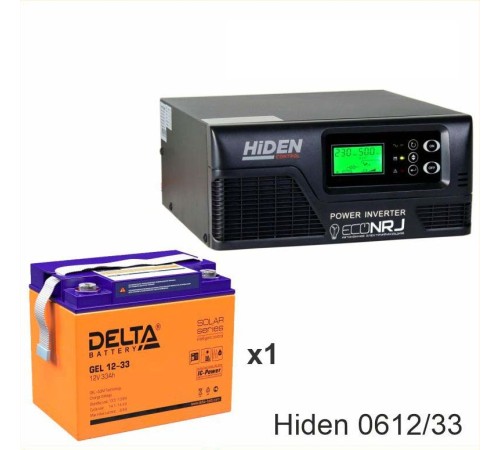 ИБП Hiden Control HPS20-0612 + Delta GEL 12-33