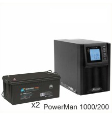 ИБП POWERMAN ONLINE 1000 Plus + ВОСТОК PRO СХ-12200