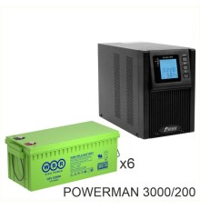 ИБП POWERMAN ONLINE 3000 Plus + WBR GPL122000