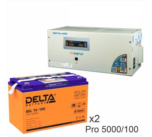 Энергия PRO-5000 + Аккумуляторная батарея Delta GEL 12-100