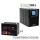 ИБП POWERMAN ONLINE 2000 Plus + CSB GPL12880