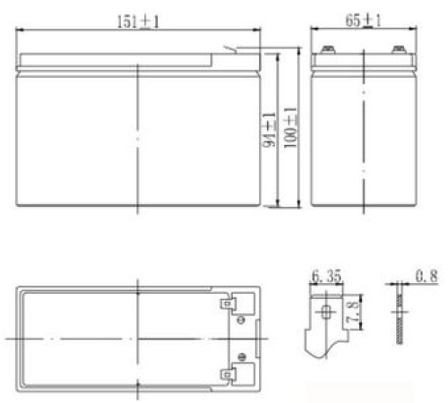 Аккумуляторная батарея Delta HR 12-9