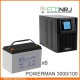 ИБП POWERMAN ONLINE 3000 Plus + LEOCH DJM12100