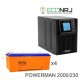 ИБП POWERMAN ONLINE 2000 Plus + Delta DTM 12230 L