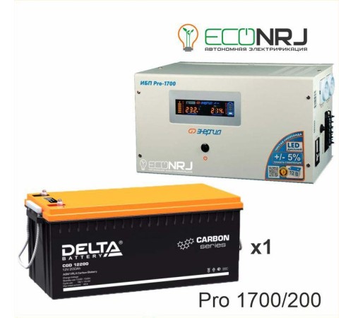 Энергия PRO-1700 + Аккумуляторная батарея Delta CGD 12200