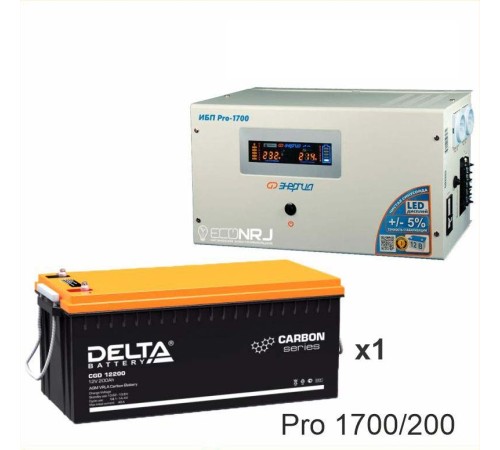 Энергия PRO-1700 + Аккумуляторная батарея Delta CGD 12200