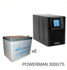 ИБП POWERMAN ONLINE 3000 Plus + LEOCH DJM1275