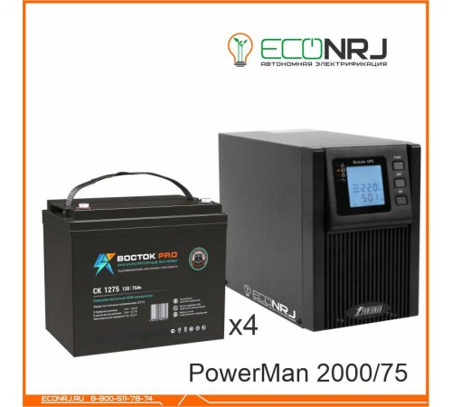 ИБП POWERMAN ONLINE 2000 Plus + ВОСТОК PRO СК-1275