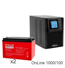 ИБП POWERMAN ONLINE 1000 Plus + ETALON FORS 12100